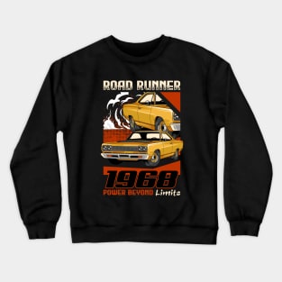 1968 Road Runner Muscle Car Crewneck Sweatshirt